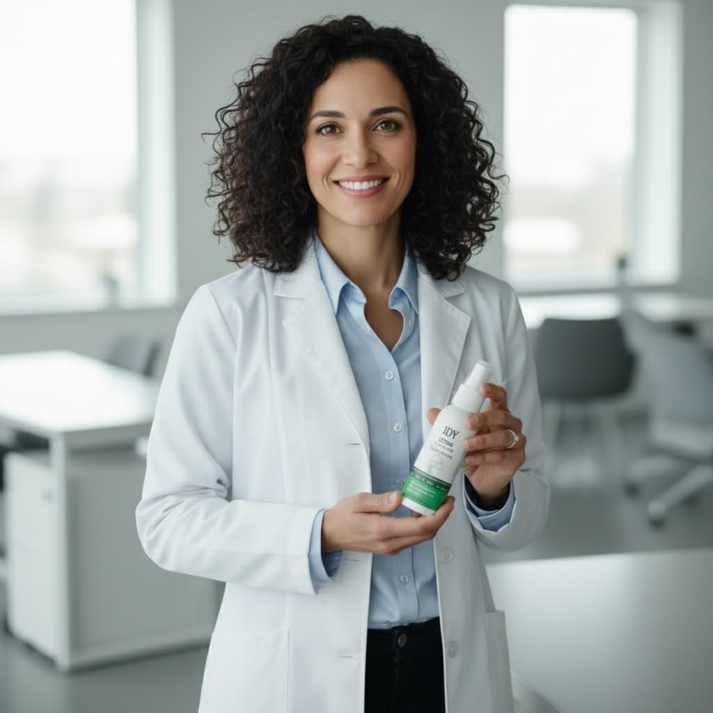 Happy person with healthy skin